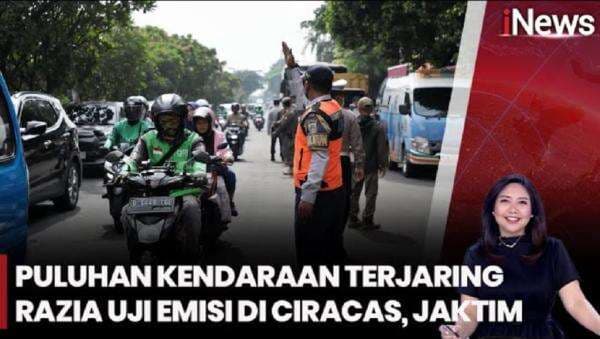 20 Bus dan Truk Terjaring Razia Uji Emisi di Ciracas Jaktim