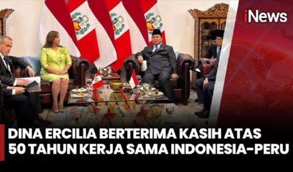 Prabowo dan Presiden Peru Dina Boluarte Sepakat Perkuat Kerja Sama: Perluas Akses Pasar hingga Pertahanan
