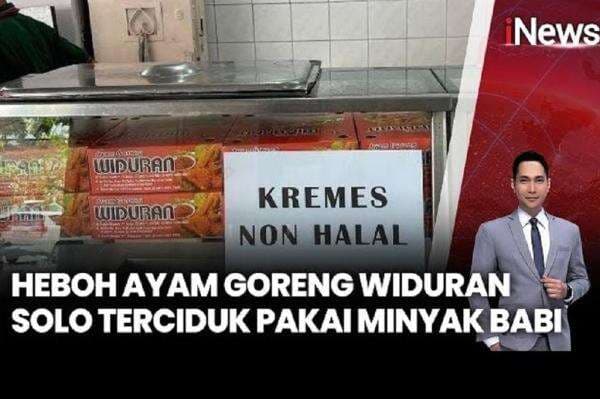 Heboh Pakai Minyak Babi, Resto Ayam Goreng Widuran Ditutup Sementara