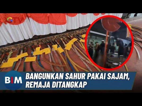 Aneh! Bawa Sajam Keliling Kampung, Ngakunya Bangunkan Sahur