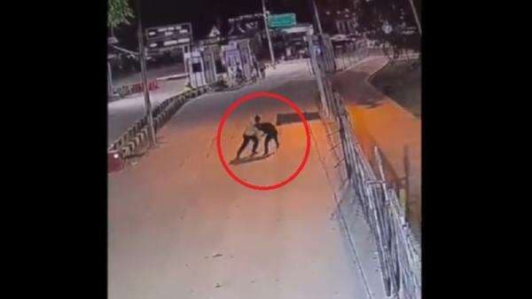 Satpam Pelabuhan Tanjung Kalian Mentok Ditusuk OTK Terekam CCTV, Sempat Duel dengan Pelaku