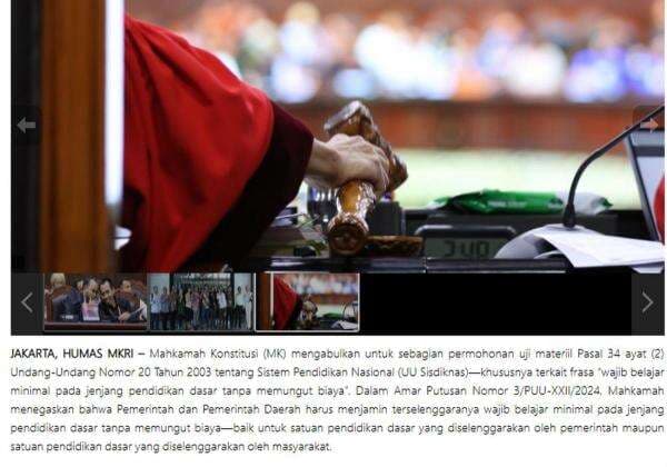 Komisi X dan Kemendikdasmen Segera Bahas Putusan MK Sekolah Gratis SD-SMP 