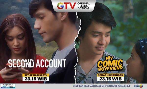 Episode 5 Second Account dan My Comic Boyfriend di GTV Siap Bikin Penonton Makin Penasaran