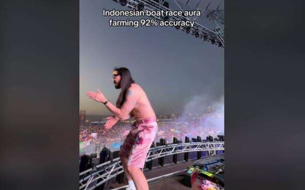 Steve Aoki Ikut Tren Aura Farming Pacu Jalur saat Manggung di Portugal