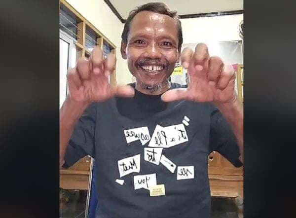 Masih Ingat Manusia Kanibal Sumanto? Kini Jadi Konten Kreator Joget Dame Un Grrr' di TikTok