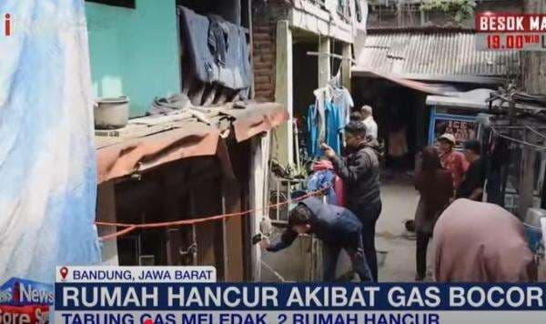 Tabung Elpiji Meledak di Bandung Rusak 2 Rumah, 4 Orang Luka Bakar