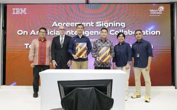 Telkom (TLKM) Resmi Gandeng IBM, Perkuat Layanan AI untuk Pelanggan 