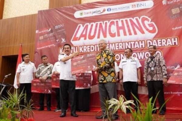 Tingkatkan Efektifitas Belanja Daerah, Bank Jatim Bersama Pemkab Bondowoso Launching KKPD