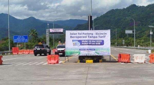 Jalan Tol Padang-Sicincin Mulai Beroperasi Hari Ini, Gratis!
