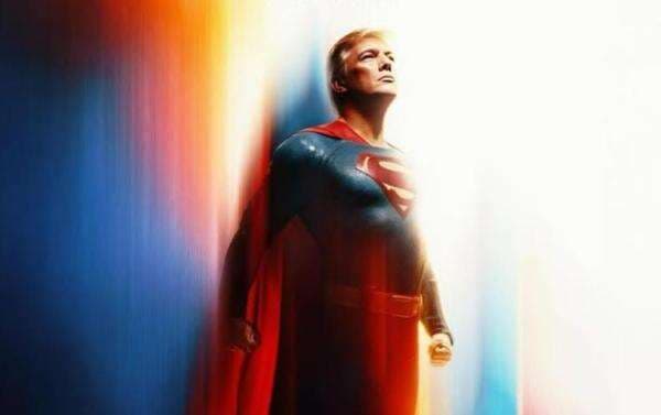 Gedung Putih Posting Gambar Donald Trump jadi Superman: Simbol Harapan!