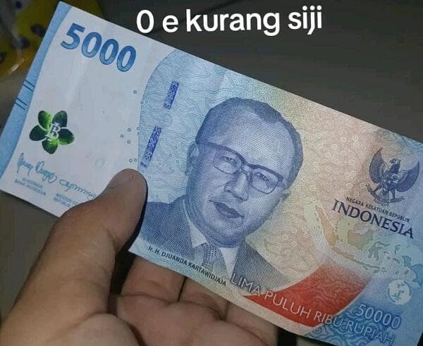 BI Buka Suara soal Heboh Uang Pecahan Rp50.000 tapi Nominal Rp5.000