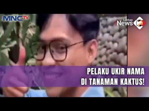 Ukir Nama di Kaktus, Dua Wisatawan di Kebun Raya Bogor Dihukum Sanksi Sosial