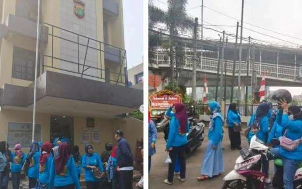 Viral! Ratusan Emak-Emak Geruduk Kantor Polisi, Gagal Liburan ke Bali Usai Ditipu Travel Bodong