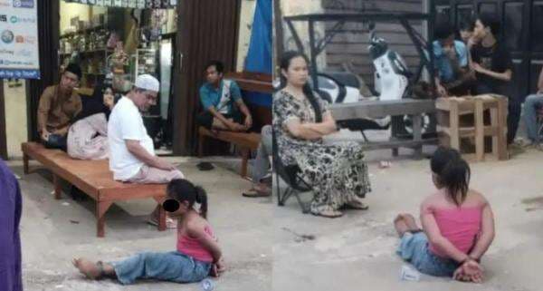 Viral! Bocah Perempuan 10 Tahun Dituduh Curi Jajanan Warung, Diikat hingga Disundut Rokok