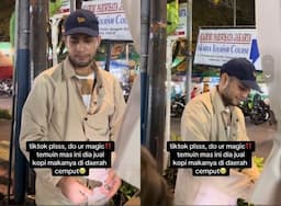 Viral Penjual Kopi Pinggir Jalan Mirip Refal Hady, Bikin Netizen Kepincut