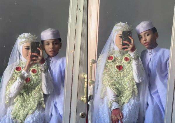 Viral Pasangan Santri Nikah Muda, Usianya Baru 15 Tahun