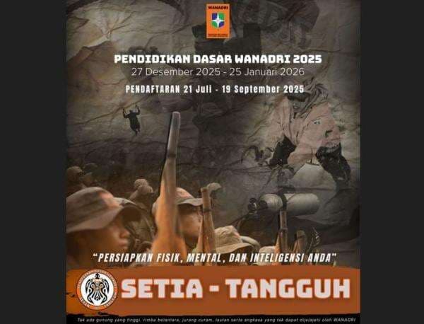 Wanadri Rekrut Kader PDW 2025, Ini Jadwal dan Tahap Seleksi Lengkap