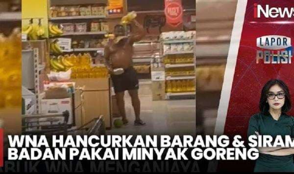 Detik-Detik WNA Ngamuk di Mal Kalibata, Mandi Minyak Goreng
