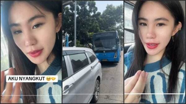 Selebgram Zoe Levana Panik Mobil Terjebak di Busway, Banjir HujatanNetizen