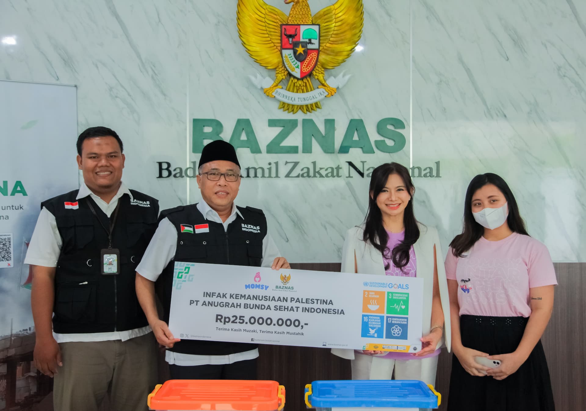 PT Anugrah Bunda Sehat Indonesia Salurkan Infak untuk Palestina melalui BAZNAS