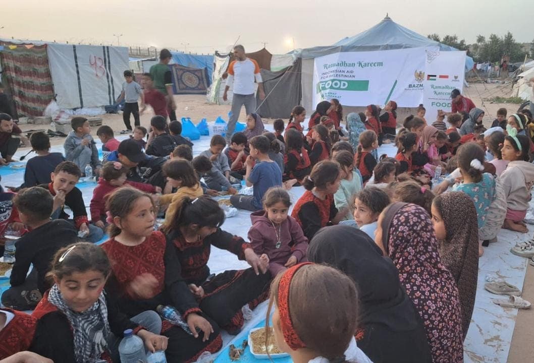 Selama Ramadhan, BAZNAS Distribusikan Makanan Siap Saji di Kamp Pengungsi Palestina