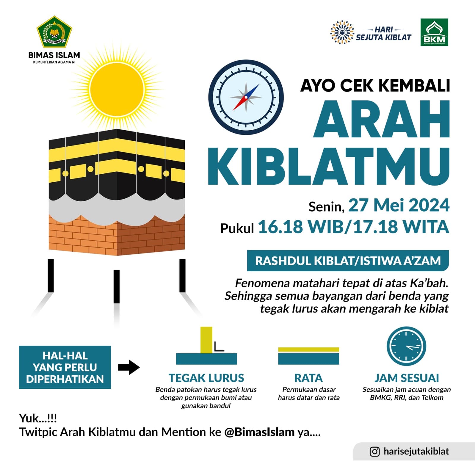 Yuk, Ikut Hari Sejuta Kiblat Kemenag!