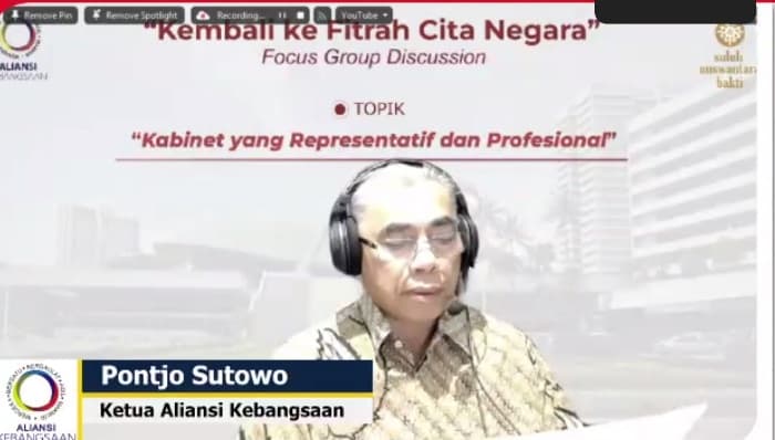 Aliansi Kebangsaan Tegaskan Bentuk Kabinet Ikut Tentukan Jalannya Pemerintahan Prabowo Gibran