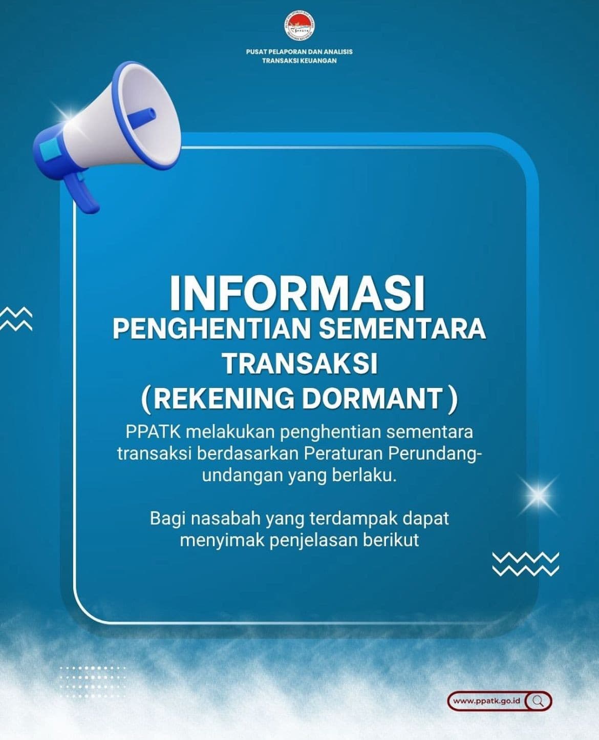 PPATK Hentikan Sementara Rekening Dormant, Ini Cara Mengurusnya Jika Kena Blokir PPATK Hentikan Sementara Rekening Dormant, Ini Cara Mengurusnya Jika Kena Blokir