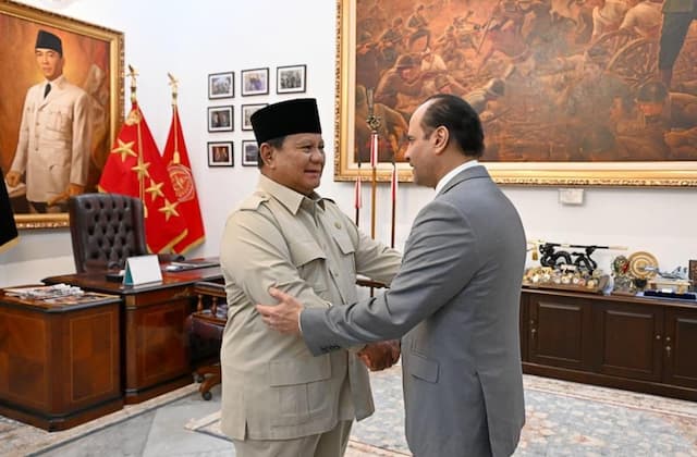 Prabowo Terima Kunjungan Menhan Qatar di Istana Merdeka, Ini yang Dibahas Prabowo Terima Kunjungan Menhan Qatar di Istana Merdeka, Ini yang Dibahas