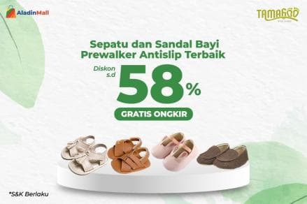 Nikmati Diskon Sepatu dan Sandal Bayi hingga 58 Persen Plus Gratis Ongkir di AladinMall Nikmati Diskon Sepatu dan Sandal Bayi hingga 58 Persen Plus Gratis Ongkir di AladinMall