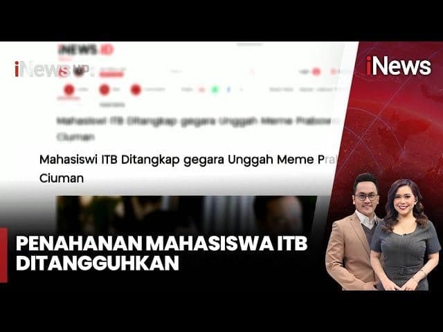 Polisi Tangguhkan Penahanan Mahasiswi ITB yang Unggah Meme Prabowo-Jokowi Polisi Tangguhkan Penahanan Mahasiswi ITB yang Unggah Meme Prabowo-Jokowi