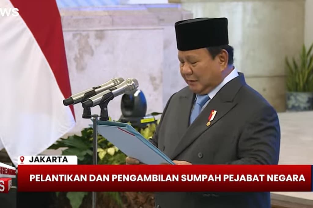 Prabowo Lantik Didit Herdiawan Jadi Kepala Badan Otorita Pengelola Pantura Prabowo Lantik Didit Herdiawan Jadi Kepala Badan Otorita Pengelola Pantura