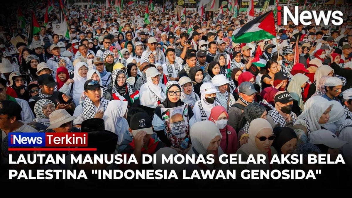 Lautan Manusia di Aksi Bela Palestina, Serukan Indonesia Lawan Genosida! Lautan Manusia di Aksi Bela Palestina, Serukan Indonesia Lawan Genosida!