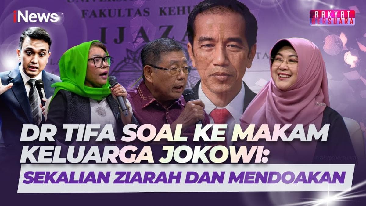 Dokter Tifa Blak-blakan Ungkap Alasan Ziarah ke Makam Orang Tua Jokowi Dokter Tifa Blak-blakan Ungkap Alasan Ziarah ke Makam Orang Tua Jokowi