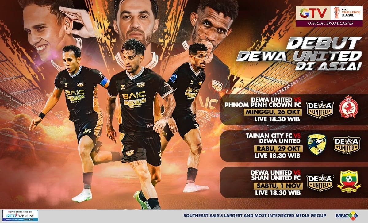 Dewa United Beraksi di AFC Challenge League 2025! Live GTV Dewa United Beraksi di AFC Challenge League 2025! Live GTV