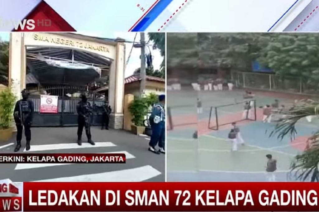 Ledakan di SMAN 72 Kelapa Gading, 1 Terduga Pelaku Diamankan Polisi Ledakan di SMAN 72 Kelapa Gading, 1 Terduga Pelaku Diamankan Polisi