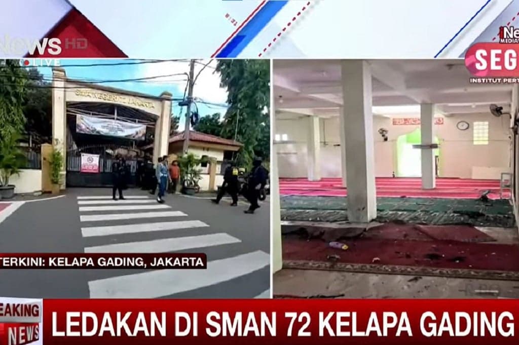 Ledakan di SMAN 72 Kelapa Gading, Personel Brimob Dikerahkan ke Lokasi Ledakan di SMAN 72 Kelapa Gading, Personel Brimob Dikerahkan ke Lokasi