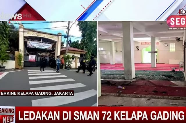 Ledakan di SMAN 72 Kelapa Gading, Personel Brimob Dikerahkan ke Lokasi Ledakan di SMAN 72 Kelapa Gading, Personel Brimob Dikerahkan ke Lokasi