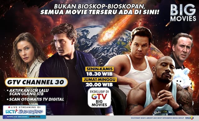 Maraton Movie Back-to-Back Makin Seru, GTV Hadir di Channel 30 dengan Kualitas Super Jernih Maraton Movie Back-to-Back Makin Seru, GTV Hadir di Channel 30 dengan Kualitas Super Jernih