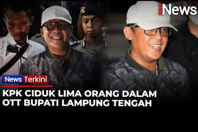 Bupati Lampung Tengah Tiba di KPK usai Terjaring OTT, Masih Sempat Lemparkan Senyum! Bupati Lampung Tengah Tiba di KPK usai Terjaring OTT, Masih Sempat Lemparkan Senyum!