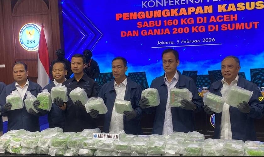 BNN Bongkar Sindikat Narkoba Internasional Jaringan Golden Triangle, Sita 160 Kg Sabu BNN Bongkar Sindikat Narkoba Internasional Jaringan Golden Triangle, Sita 160 Kg Sabu