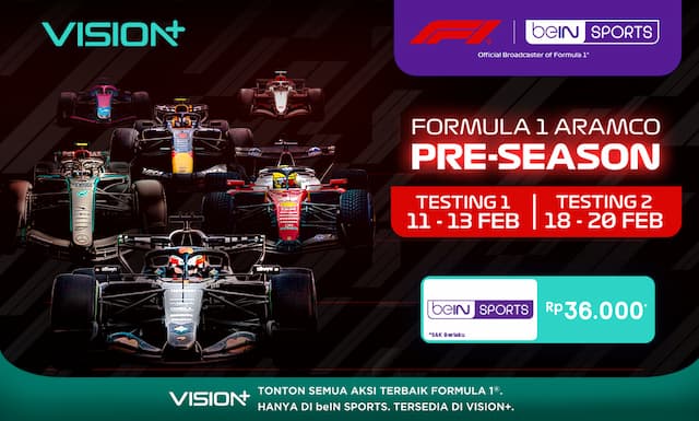 Formula 1 Aramco Pre-Season 2026 Live di VISION+, Momen Penentuan Kekuatan Tim Sebelum Seri Pembuka Formula 1 Aramco Pre-Season 2026 Live di VISION+, Momen Penentuan Kekuatan Tim Sebelum Seri Pembuka