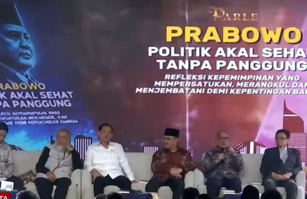 Buku Prabowo: Politik Akal Sehat Tanpa Panggung Diluncurkan, Angkat Kepemimpinan Berbasis Moral dan Kerja Buku Prabowo: Politik Akal Sehat Tanpa Panggung Diluncurkan, Angkat Kepemimpinan Berbasis Moral dan Kerja