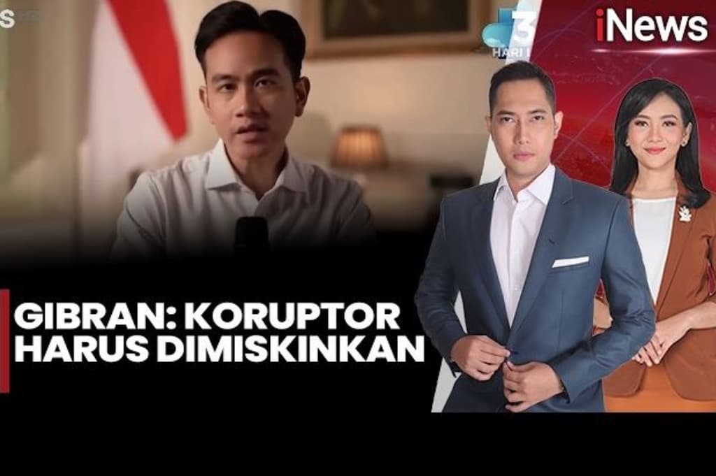 Gibran Dorong UU Perampasan Aset Disahkan: Koruptor Harus Dimiskinkan Gibran Dorong UU Perampasan Aset Disahkan: Koruptor Harus Dimiskinkan