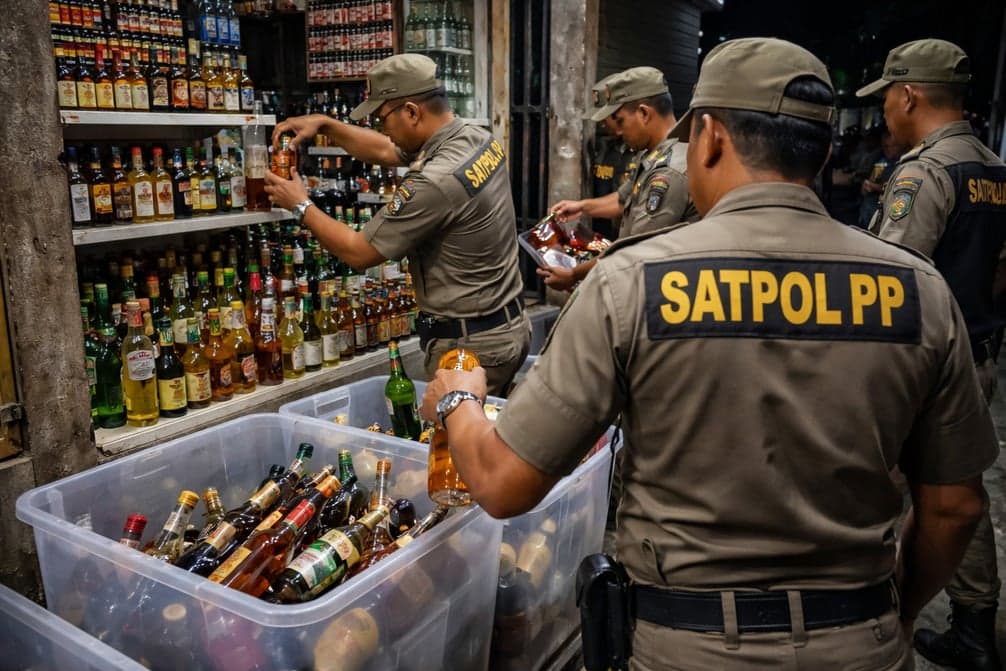 Satpol PP Gelar Razia Miras Ilegal jelang Ramadan Satpol PP Gelar Razia Miras Ilegal jelang Ramadan