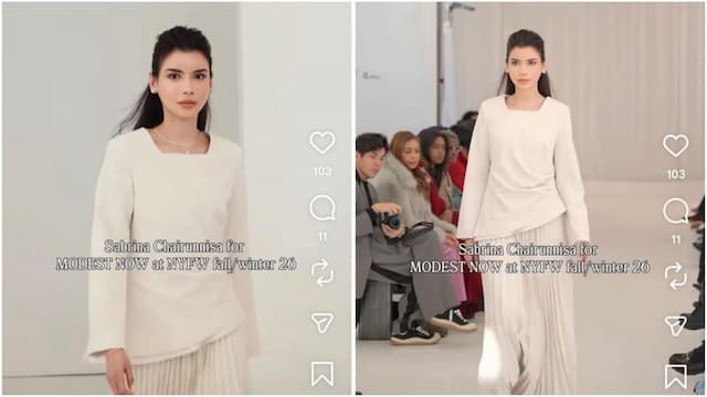 Viral Sabrina Chairunnisa Debut Jadi Model New York Fashion Week, Ini Fotonya! Viral Sabrina Chairunnisa Debut Jadi Model New York Fashion Week, Ini Fotonya!