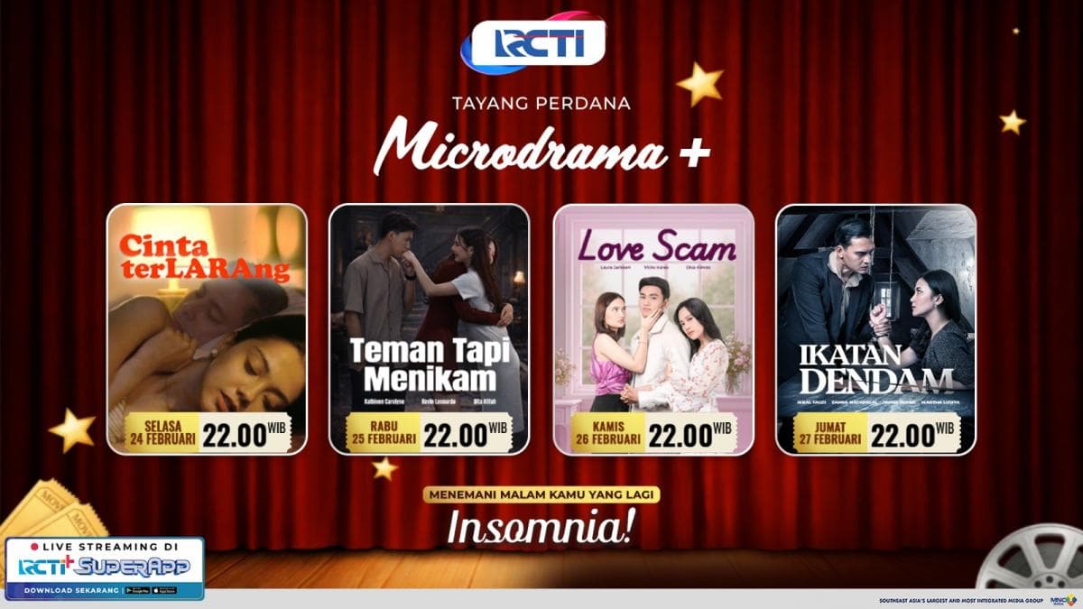 Microdrama+ di RCTI Hadirkan Drama Singkat Penuh Konflik: Perselingkuhan, Pengkhianatan, hingga Dendam Lama! Microdrama+ di RCTI Hadirkan Drama Singkat Penuh Konflik: Perselingkuhan, Pengkhianatan, hingga Dendam Lama!