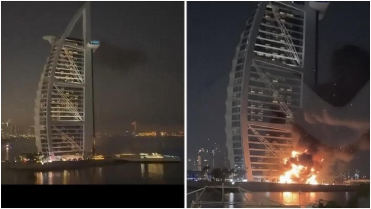 Detik-Detik Burj Al Arab Dubai Diserang Drone Iran, Fotonya Mengerikan! Detik-Detik Burj Al Arab Dubai Diserang Drone Iran, Fotonya Mengerikan!