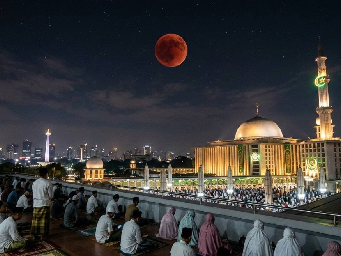 5 Amalan Sunnah saat Gerhana Bulan Total 3 Maret 2026, Perbanyak Dzikir dan Doa 5 Amalan Sunnah saat Gerhana Bulan Total 3 Maret 2026, Perbanyak Dzikir dan Doa