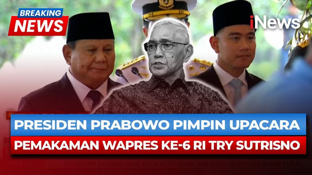 Dipimpin Presiden Prabowo, Upacara Pemakaman Try Sutrisno Berjalan Penuh Haru Dipimpin Presiden Prabowo, Upacara Pemakaman Try Sutrisno Berjalan Penuh Haru